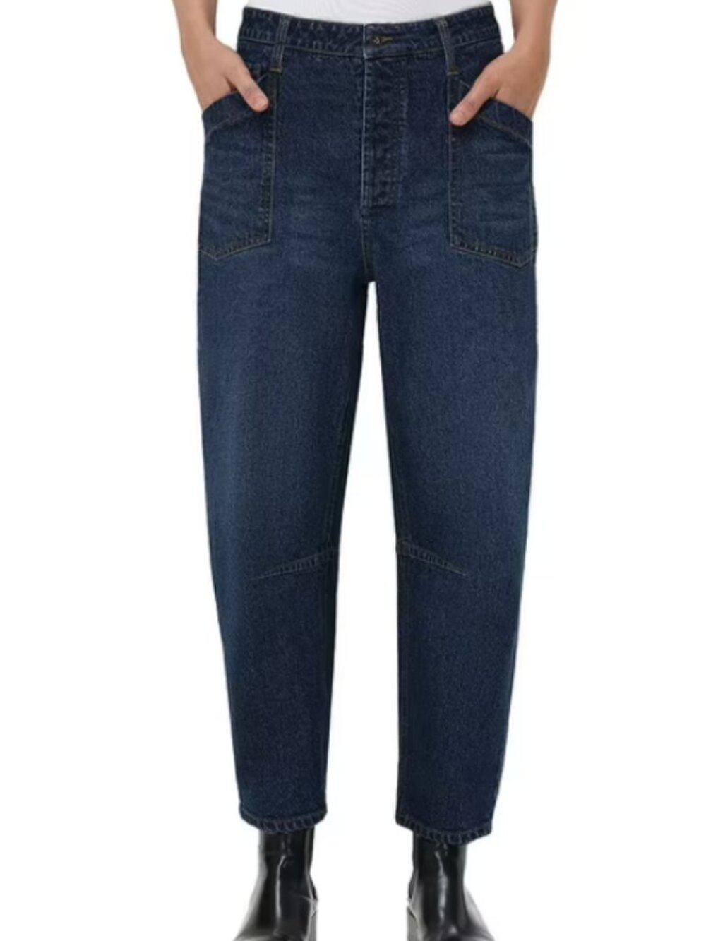 Frye Barrel Jeans Size 6 Medium Wash NWT